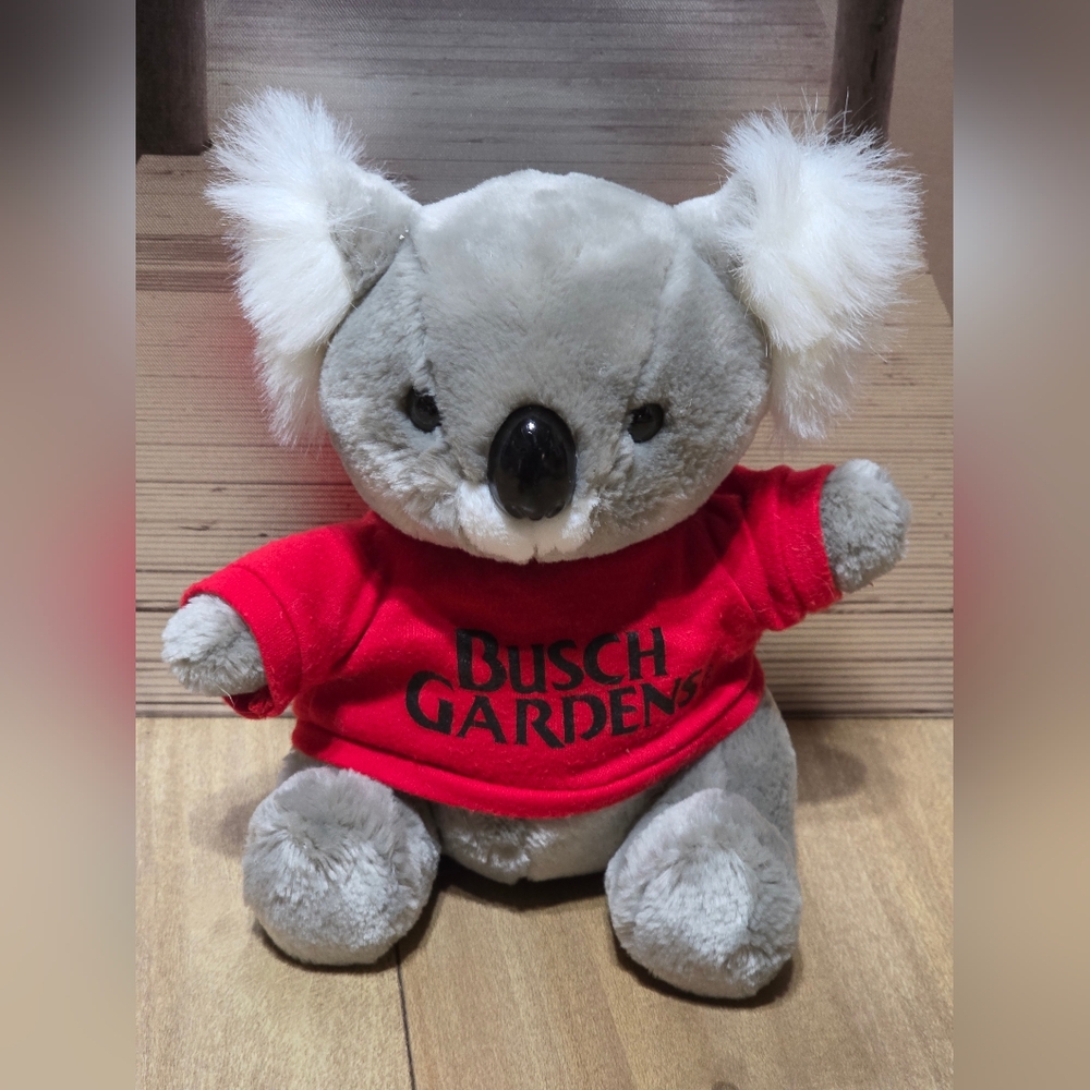 Fable Gray Koala Plush with Red Shirt